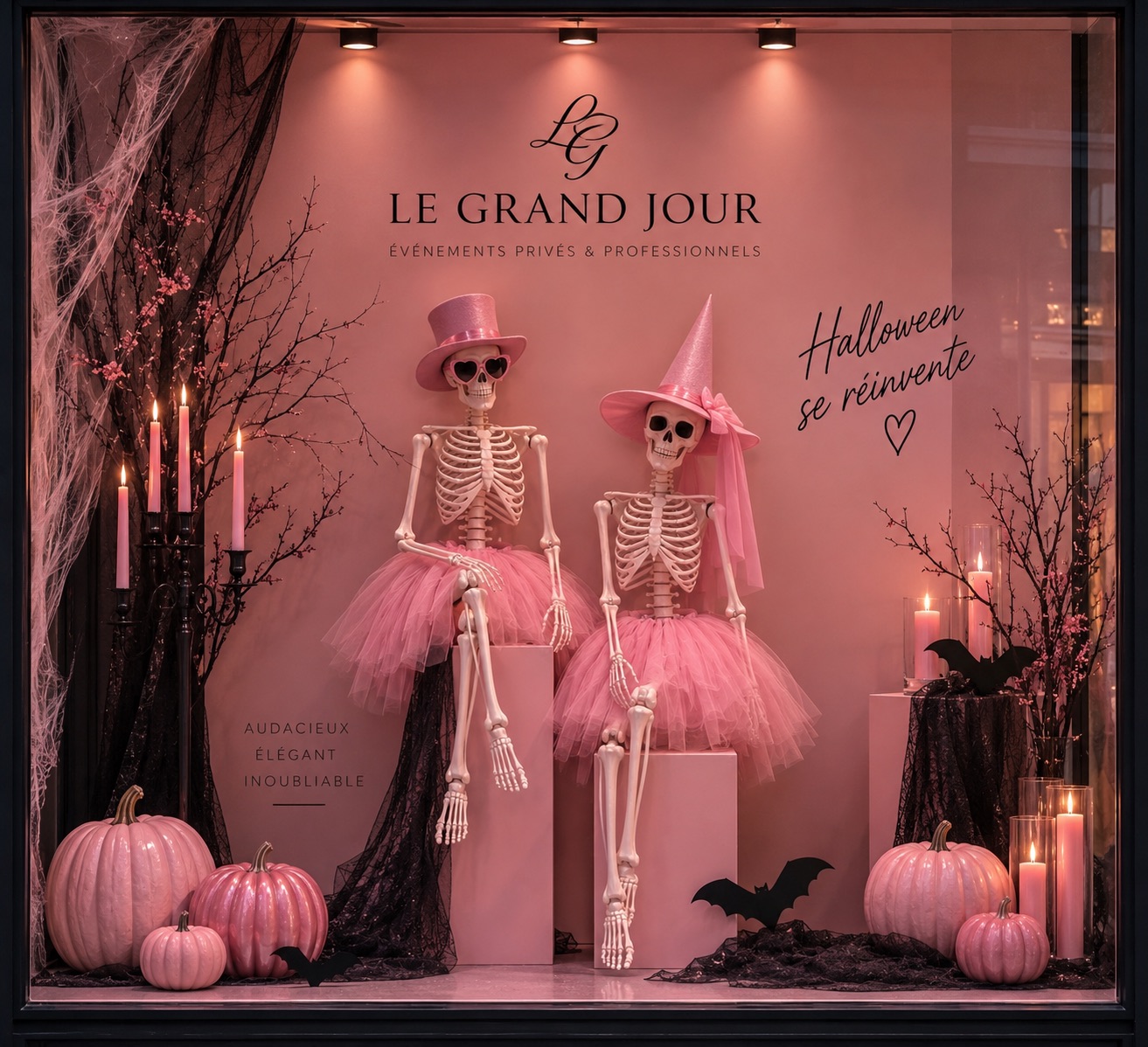 Duo Pink Halloween